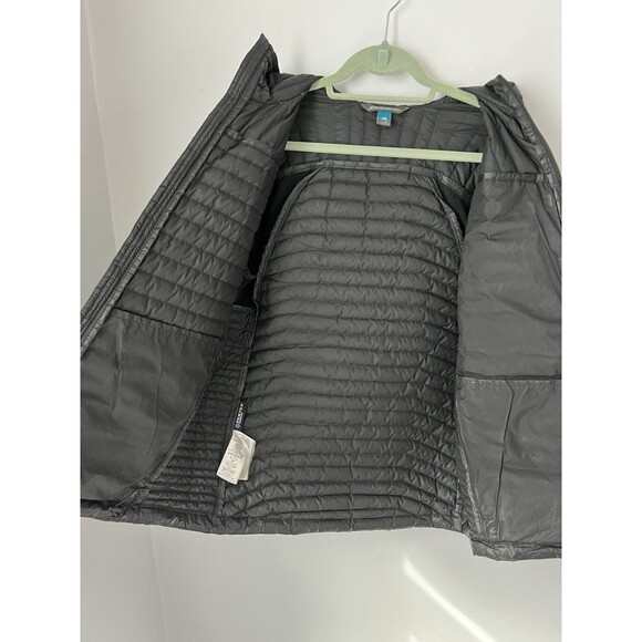 Eddie Bauer First Ascent Microtherm Down Hooded Jacket Mens Black EB800 Puffer M - Picture 5 of 12